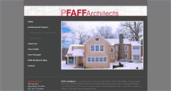 Desktop Screenshot of pfaffarchitects.com