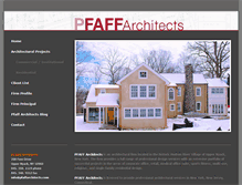 Tablet Screenshot of pfaffarchitects.com